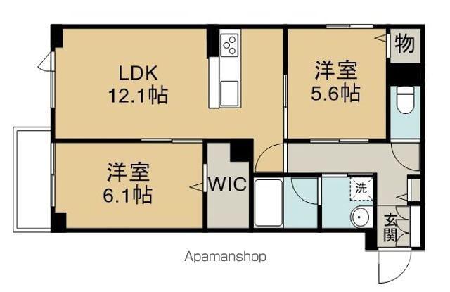 ベル ピュアン(2LDK/1階)の間取り写真