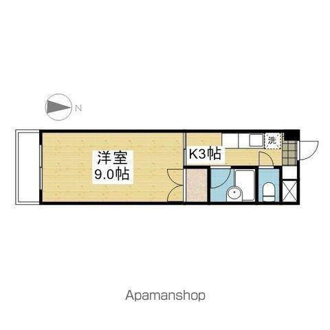 フラワーコーポ此ノ花(1K/5階)の間取り写真