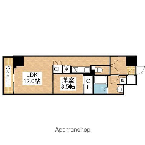 CORNES HOUSE NAGOYA(1LDK/7階)の間取り写真