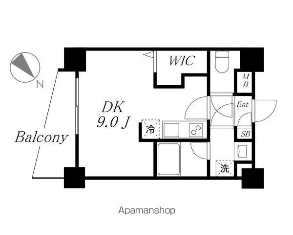 エステシア名駅(ワンルーム/9階)の間取り写真