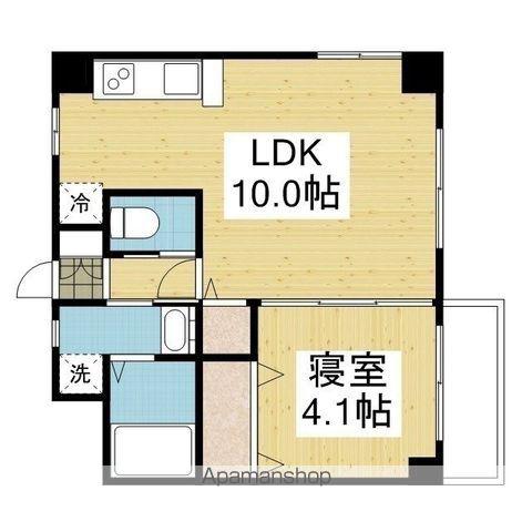 メゾン辻町(1LDK/2階)の間取り写真