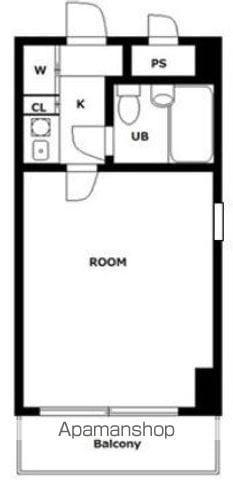 グローリア初穂小岩(1K/5階)の間取り写真