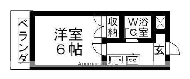 パレス京町Ⅱ(1K/3階)の間取り写真