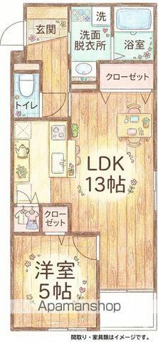 AJARI HOUSE(1LDK/2階)の間取り写真