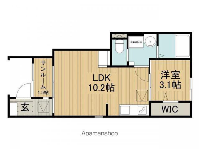 サニーガーデンR A(1LDK/1階)の間取り写真