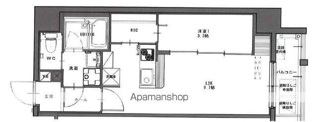SUGAR HILLS OZONE TERRACE(1LDK/7階)の間取り写真