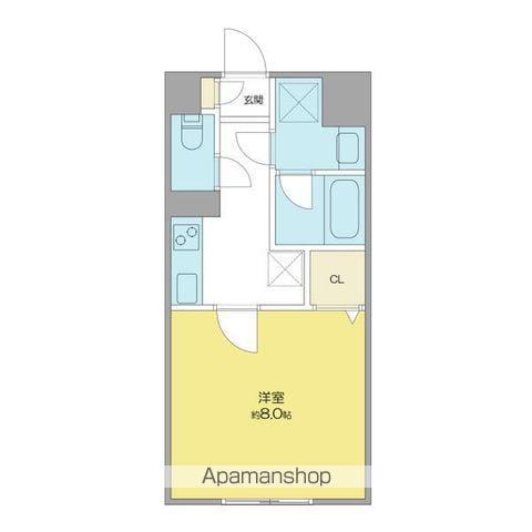 グランシオン本郷(1K/1階)の間取り写真