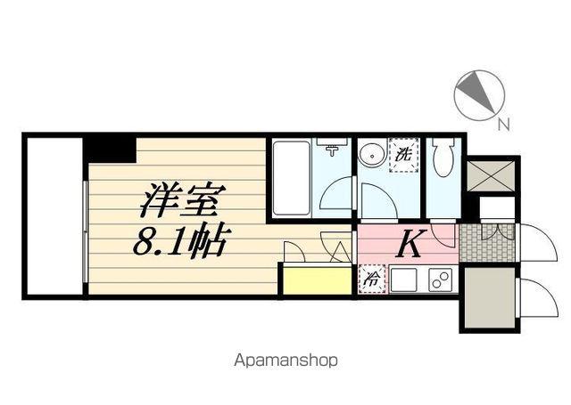シャーメゾンステージ日野(1K/7階)の間取り写真