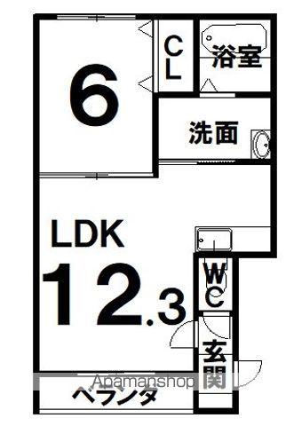 CLASSEⅧ(1LDK/3階)の間取り写真
