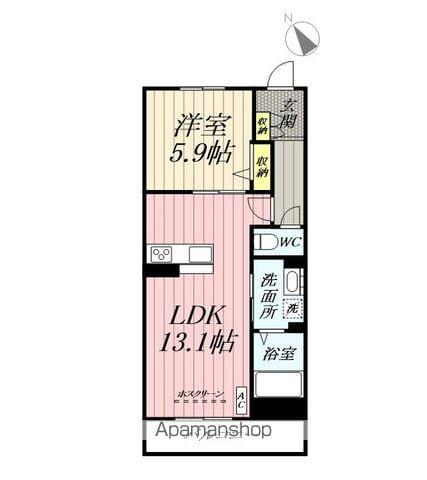 シトラス(1LDK/3階)の間取り写真
