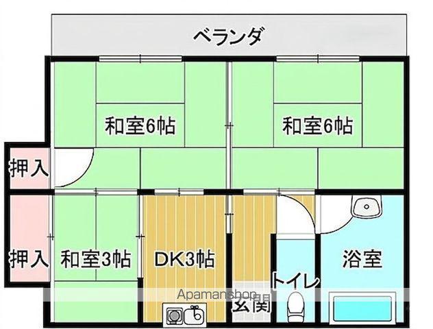 ハシムコウ(3K/2階)の間取り写真