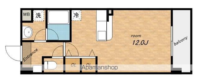 フランディル りんくう(ワンルーム/2階)の間取り写真