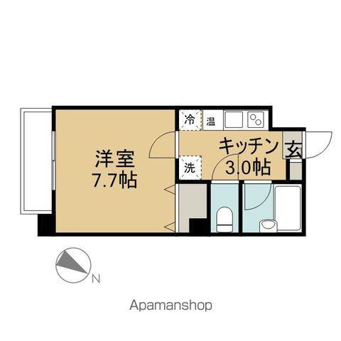 カーサ・デ・セントロ(1K/5階)の間取り写真