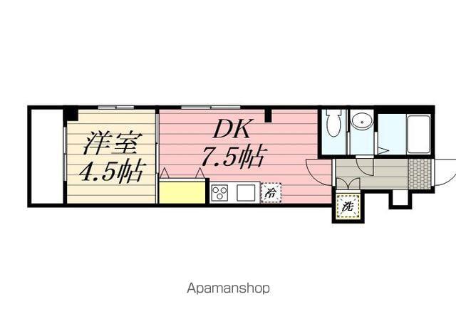 CARMANT MAISON(1LDK/3階)の間取り写真