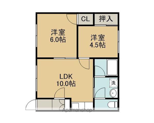 パナセア(2LDK/3階)の間取り写真