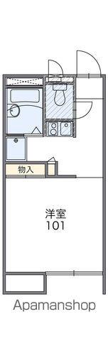 レオパレスARK久留米(1K/2階)の間取り写真