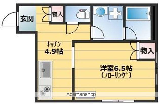 コーポ鄕橋(1K/3階)の間取り写真