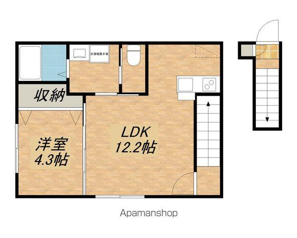 イオ・リアン坂本Ⅱ(1LDK/2階)の間取り写真