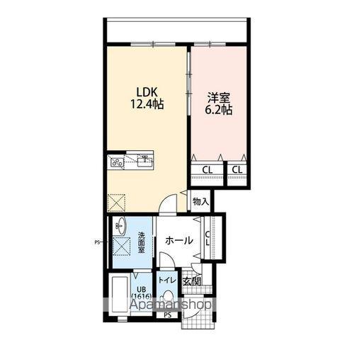 セルティスⅡ(1LDK/1階)の間取り写真