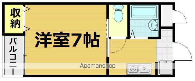 第48長栄レイク唐橋(1K/3階)の間取り写真