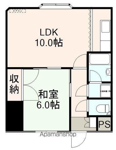 オレンジハイツ(1LDK/1階)の間取り写真