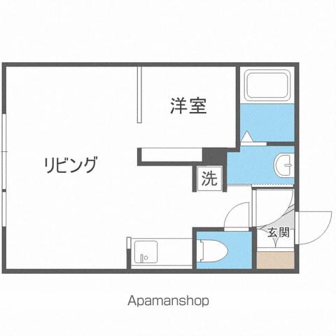 HS414 旧サザンスクエア(1DK/5階)の間取り写真