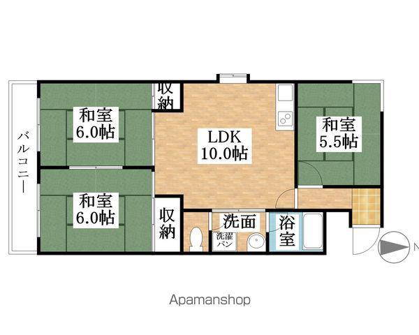 グランメゾン金城(3LDK/1階)の間取り写真