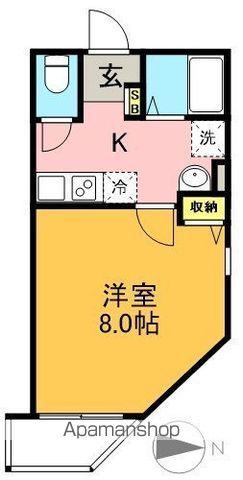 T＇S CUORE梅ヶ丘(1K/1階)の間取り写真