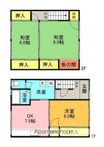 佐藤ハイツ(3DK)の間取り写真