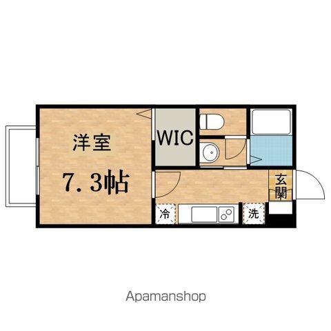 エスパシオ(1K/2階)の間取り写真