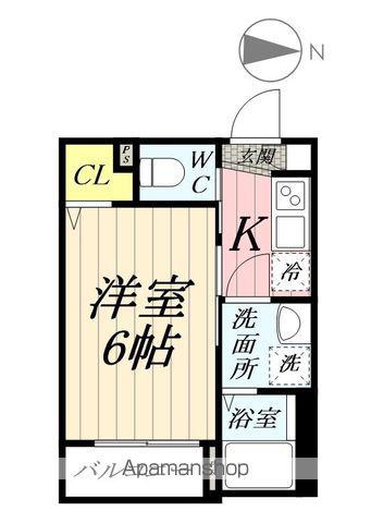 ROBOT HOME 六町Ⅲ(1K/3階)の間取り写真