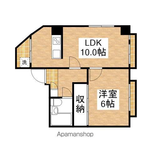 林マンション(1LDK/5階)の間取り写真