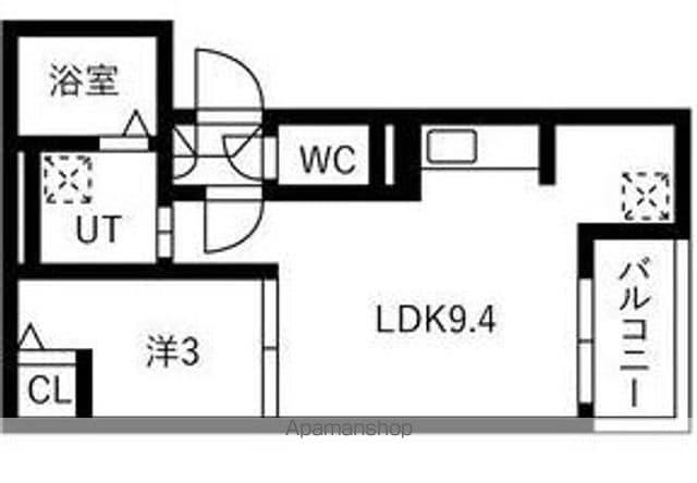 JACK KOIEHOMMACHIⅠ(1LDK/2階)の間取り写真
