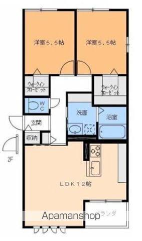 プレステージア東垣生(2LDK/1階)の間取り写真