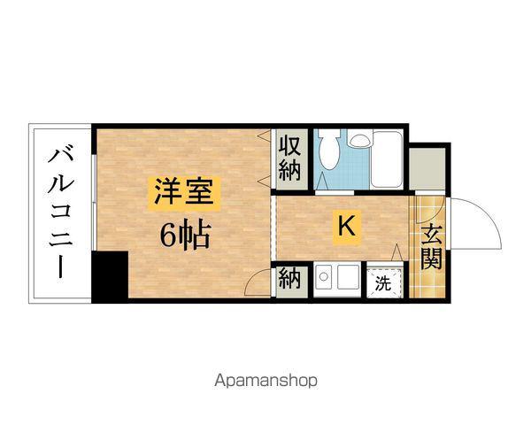 ケイズ八王子(ワンルーム/8階)の間取り写真