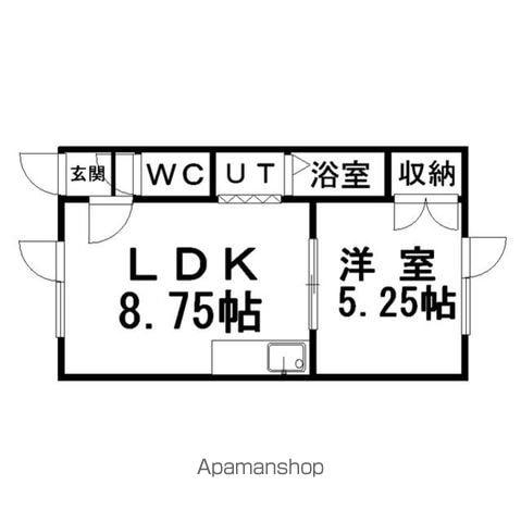 ライフフォグシティ(1LDK/2階)の間取り写真
