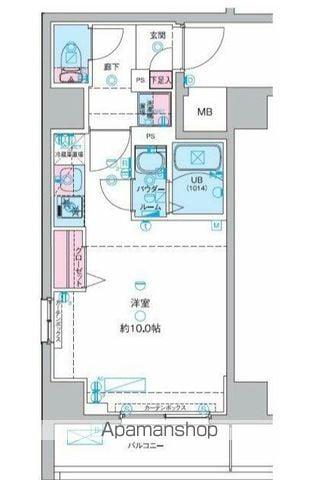 GENOVIA青砥Ⅱ(1K/1階)の間取り写真