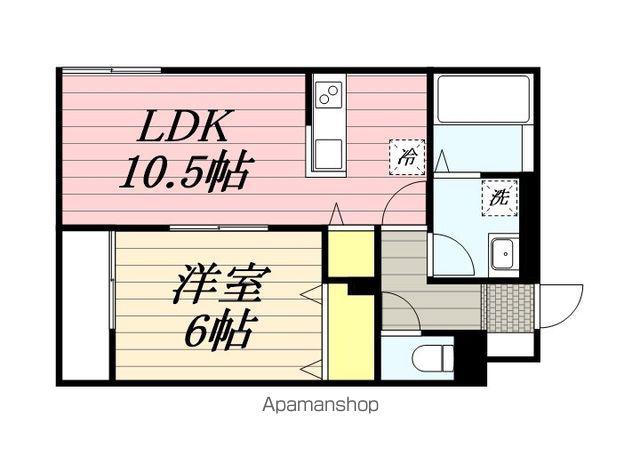 BELLE LEAD 幕張本郷(1LDK/1階)の間取り写真