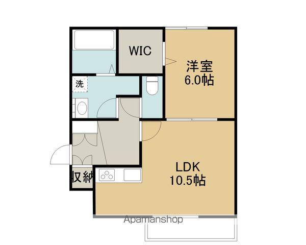 パークサイドアベニューⅥ(1LDK/1階)の間取り写真