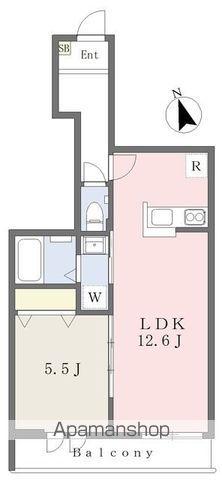 ウィステリアハウス西荻南(1LDK/2階)の間取り写真