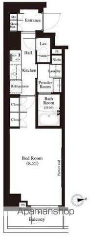 アーバンパーク江古田の森(1K/5階)の間取り写真