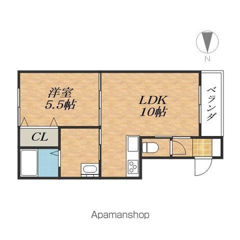 CLASSEⅩⅡ(1LDK/2階)の間取り写真