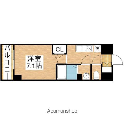 PS IMAIKE(1K/4階)の間取り写真