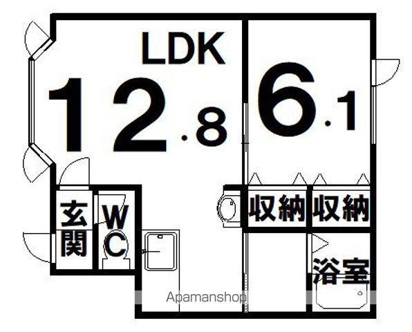 リバーサイドハルミ(1LDK/1階)の間取り写真