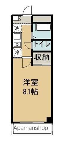 エトワール光(1K/3階)の間取り写真