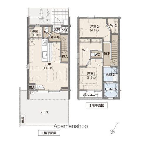 ＮＡＮＡＯ５７５(2SLDK)の間取り写真