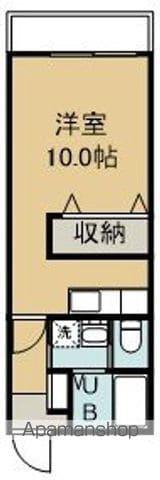 イース富岡(1K/2階)の間取り写真