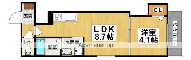 F ASECIA ATTIVO Ⅵ(1LDK/1階)の間取り写真