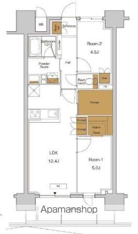 RJRプレシア東十条ガーデン(2LDK/13階)の間取り写真
