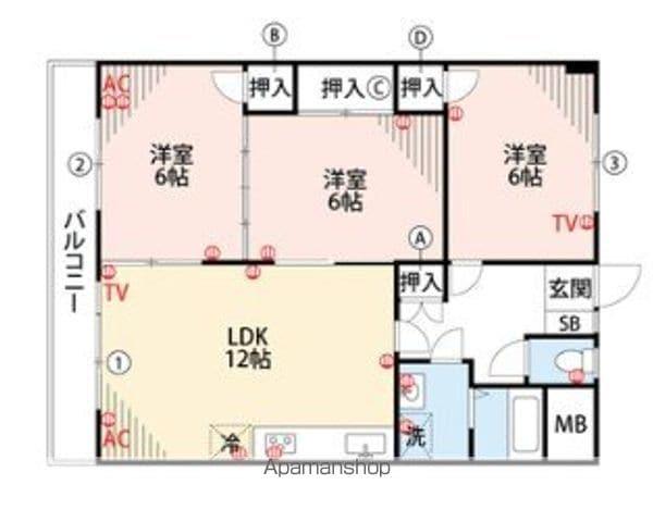 エテルナエーカーズ(3LDK/3階)の間取り写真